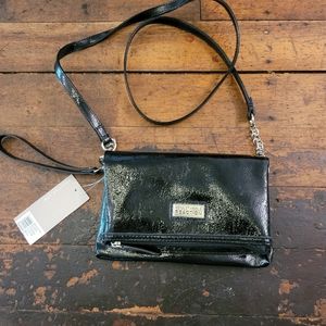 Kenneth Cole Reaction Black Patent Leather Handbag